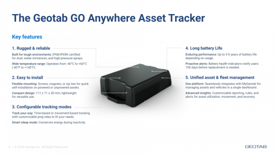 GPS Tracking Device | Geotab GO Anywhere